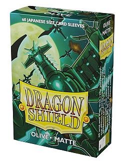 Dragon Shield Small/Japanese Size Deck Protectors - Matte: Olive - 60 lommer - Dragonshield (Yugioh) - Sleeves #AT-11140