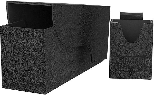 Dragon Shield Nest Box+ (Plus) 300 - Black/Black - Plads til 300+ kort i lommer - Dragonshield #AT-40406