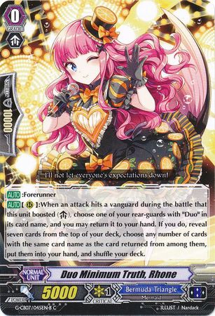 Duo Minimum Truth, Rhone (Black) (Cardfight!! Vanguard Divas' Festa)