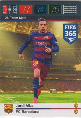 Adrenalyn FIFA 365 #025 Jordi Alba
