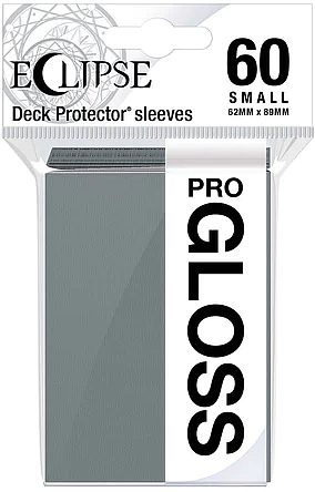 60 lommer - Ultra Pro - Eclipse Gloss SMALL: Smoke Grey (Grå) (Top kvalitet) - Professional Sleeves #15635