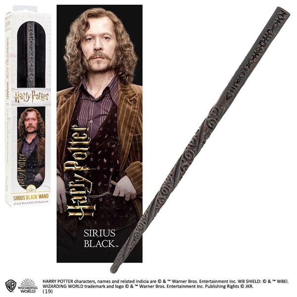 Harry Potter: Noble Collection Wand (Tryllestav) - Sirius Black (PVC Wand with 3D bookmark)