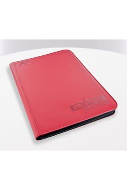 Se Ultimate Guard 9/18-Pocket ZipFolio (Mappe, 360 kort) XenoSkin red (rÃ¸de) hos Kelz0r.dk