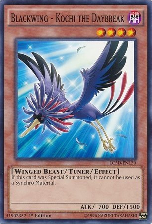 yugioh 5ds blackwing deck L5DD-ENC02 - - Bora the Spear - Common up monster your opponent controls lose 700 ATK for each Black Feather Counter Blackwing - Kochi the Daybreak