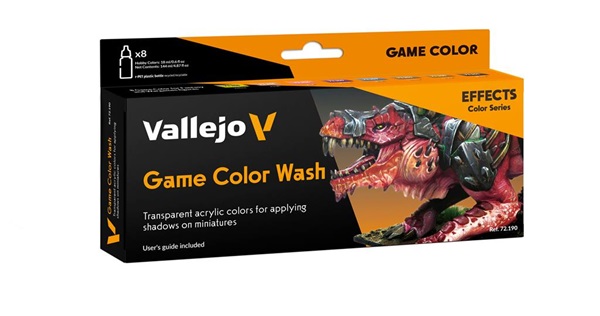 Vallejo Maling - Game Color: Wash Color Set (8 Colors) - 18ml