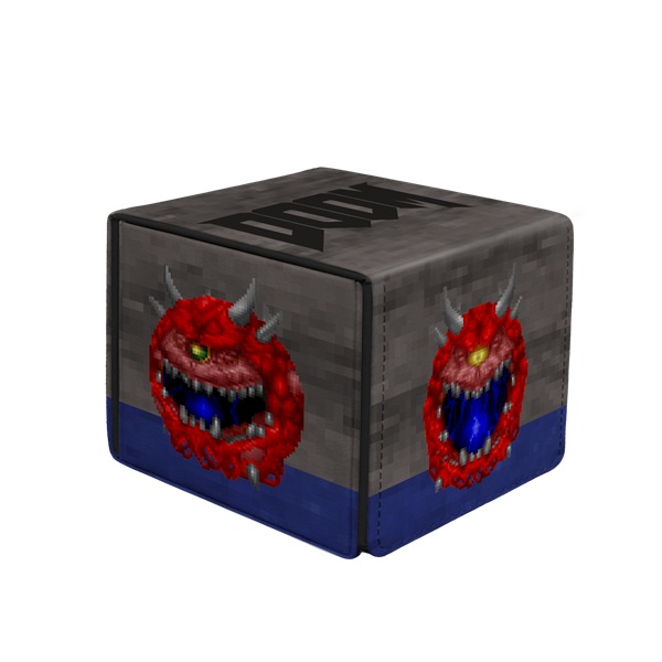 Deck Box - Premium Alcove Edge Box (Leatherette): Doom - Cacodemon - Ultra Pro #16622