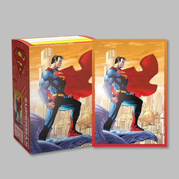 Dragon Shield Deck Protectors - Brushed Art Sleeves: Superman 2 - 100 lommer - Dragonshield - Sleeves #AT-16097