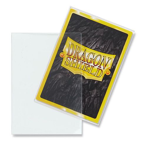 Dragon Shield Small/Japanese Size Deck Protectors - Classic: Clear (Gennemsigtig) - 60 lommer - Dragonshield (Yugioh) - Sleeves #AT-10601