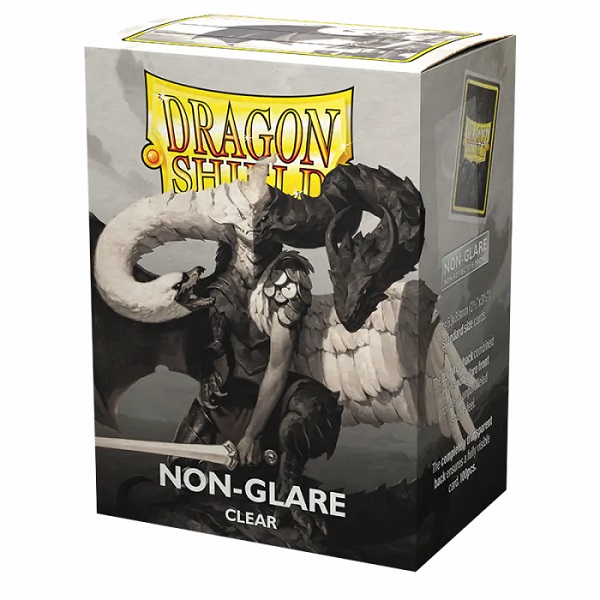 Dragon Shield Deck Protectors - Matte Non-Glare Clear V2 (Gennemsigtig) - 100 lommer - Dragonshield - Sleeves #AT-11821