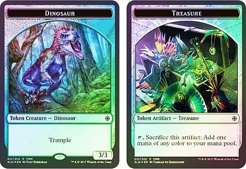 Treasure Token / Dinosaur Token (G 3/3) - FNM Foil