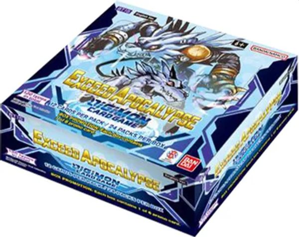 Se Digimon Card Game - BT15: Exceed Apocalypse - Booster Box (Display, 24 Packs) hos Kelz0r.dk