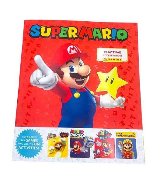 Panini Super Mario Sticker Collection - Play Time <b>TYSK/GERMAN</b> Sticker Album