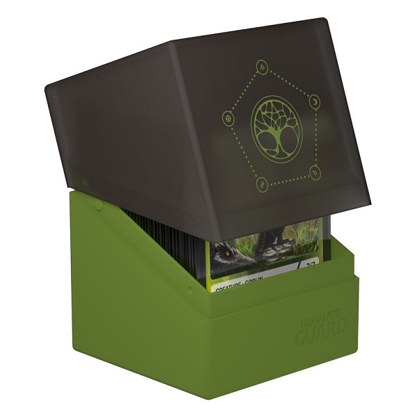 Se Ultimate Guard Boulder Deck Case (Deck Box) 100+ Druidic Secrets Arbor (Olive Green) hos Kelz0r.dk