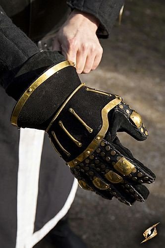 Hourglass Gauntlets - Black - One Size - Medium-Large - Epic Armoury - Live Rollespils Handske