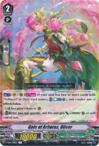 Gale of Arboros, Oliver (Cardfight!! Vanguard The Mysterious Fortune)