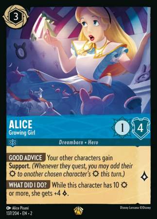 Alice - Growing Girl - Foil (Lorcana: Rise of the Floodborn)