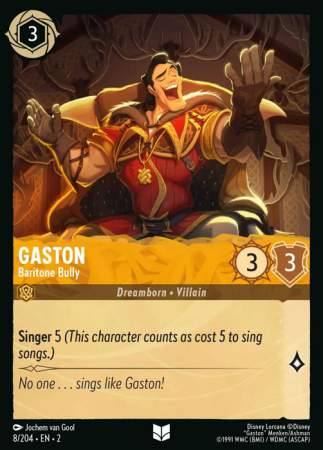 Gaston - Baritone Bully - Foil (Lorcana: Rise of the Floodborn)