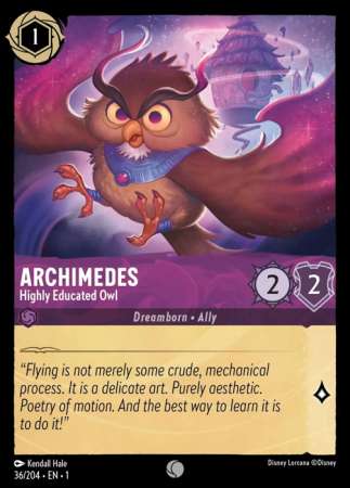 Archimedes - Highly Educated Owl (Lorcana: The First Chapter)