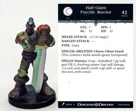 D&D Dungeons And Dragons - Miniatures - Half-Giant Psychic Warrior (Giants of Legend)