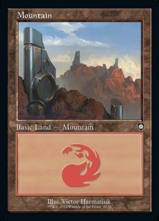 Mountain #36 - Retro Frame (The Brothers' War Commander)