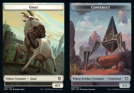 The Brothers' War Commander - Goat | Construct (1/1) Double Sided Token - #003/013 | #008/013