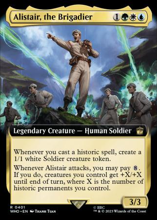 Alistair, the Brigadier - Extended Art Foil (Universes Beyond: Doctor Who)