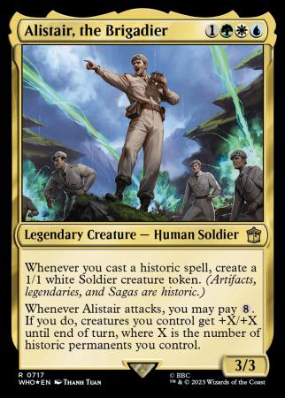 Alistair, the Brigadier - Surge Foil (Universes Beyond: Doctor Who)