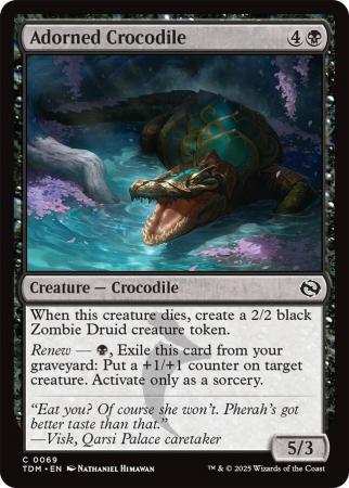 Adorned Crocodile (Tarkir: Dragonstorm)