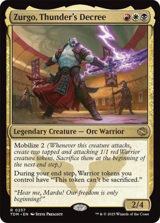 Zurgo, Thunder's Decree (Tarkir: Dragonstorm)