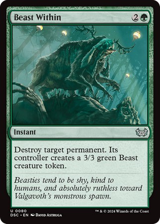 Beast Within (Duskmourn: House of Horror Commander)