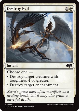 Destroy Evil (Magic: The Gathering Foundations Jumpstart J25)
