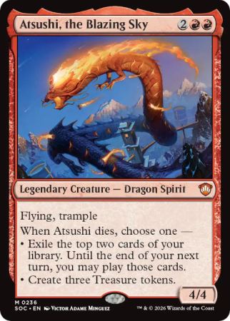 Atsushi, the Blazing Sky (Secrets of Strixhaven Commander)