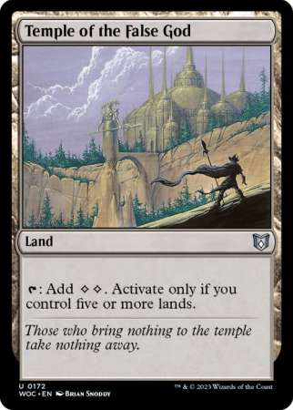 Temple of the False God (Wilds of Eldraine Commander)