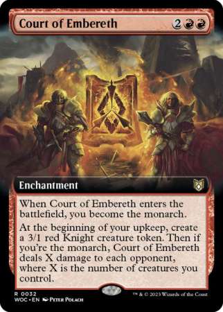Court of Embereth - Extended Art (Wilds of Eldraine Commander)