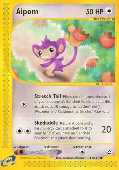 Aipom (Aquapolis Singles )