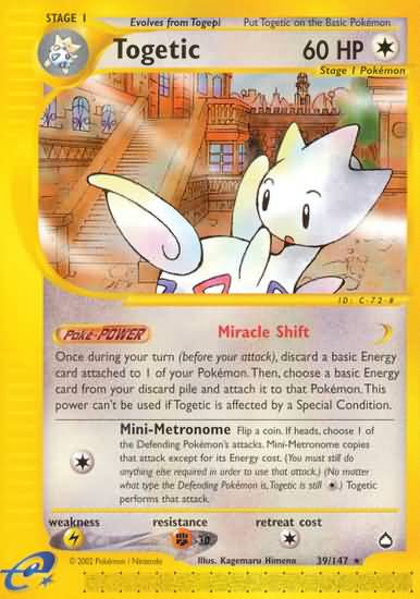 Togetic (Aquapolis Singles )