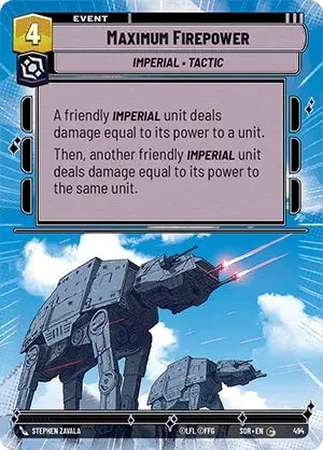 Maximum Firepower - Hyperspace (Star Wars Unlimited: Spark of Rebellion)