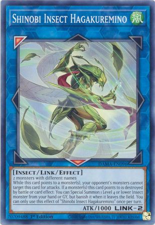 Shinobi Insect Hagakuremino (Yugioh Dawn of Majesty)