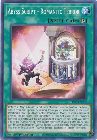 Abyss Script - Romantic Terror (Yugioh Legendary Duelists: Season 2)