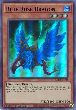 Blue Rose Dragon (Blue) (Yugioh Legendary Duelists: Season 2)