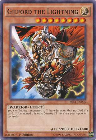 Gilford the Lightning (Yugioh Millennium Pack)