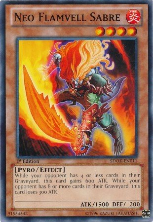 Neo Flamvell Sabre (Yugioh Structure Deck: Onslaught of the Fire Kings)