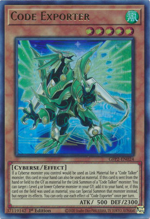 Code Exporter (Yugioh Ghosts From The Past: The 2nd Haunting)