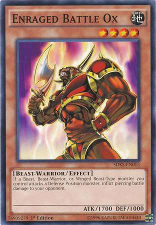 Enraged Battle Ox (Yugioh Seto Kaiba Structure Deck)