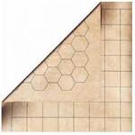Battle Mat - Reversible - 1,5" Squares & 1,5" Hexes (23½" x 26" / 60 x 66cm)