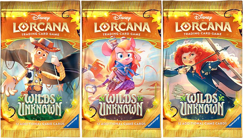Disney Lorcana TCG: Set 12 - Wilds Unknown - Booster Pack Artwork Set (3 Booster Packs)