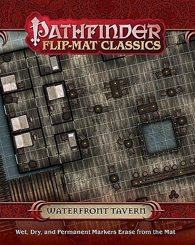 GameMastery Flip-Mat Classics: Waterfront Tavern - Tabletop Måtte - D&D & Pathfinder #PZO31012