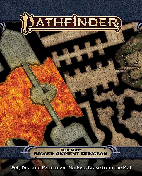 GameMastery Flip-Mat: Bigger Ancient Dungeon - Tabletop Måtte - D&D & Pathfinder #PZO30106