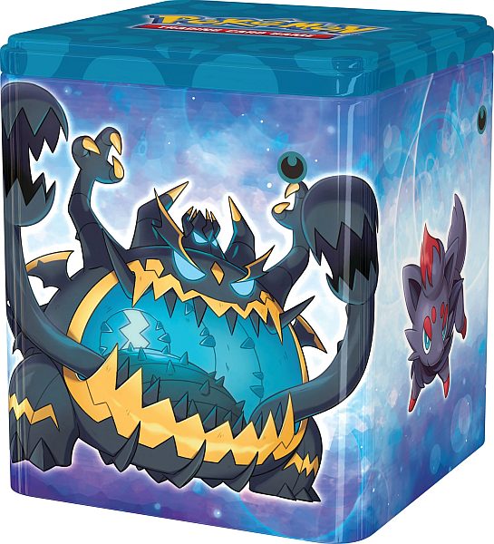 Se Pokemon Tin Kasse - 2022 Stacking Tin Wave 2: Darkness (Guzzlord) - Stackable Collector's Tin Box hos Kelz0r.dk
