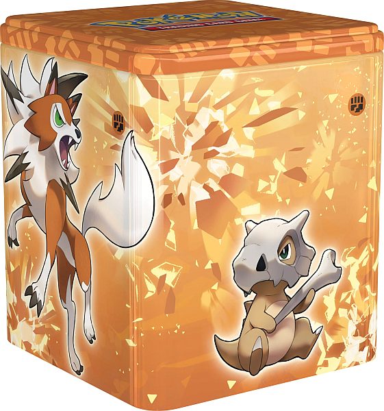 Se Pokemon Tin Kasse - 2022 Stacking Tin Wave 2: Fighting (Lycanroc) - Stackable Collector's Tin Box hos Kelz0r.dk